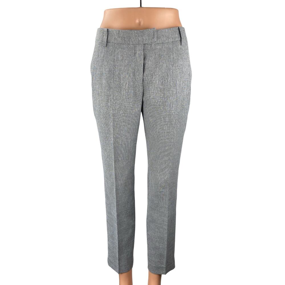 Lynn Women's Gray Mid Rise Straight Leg Career Trousers Dress Pants Size S